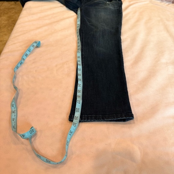 Democracy Dark Indigo Straight Leg Jeans size 6 coolmax material - Picture 10 of 11